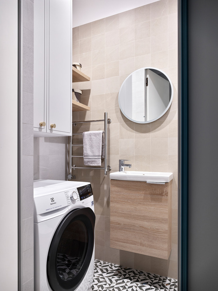 Небольшая квартира в оттенках синего