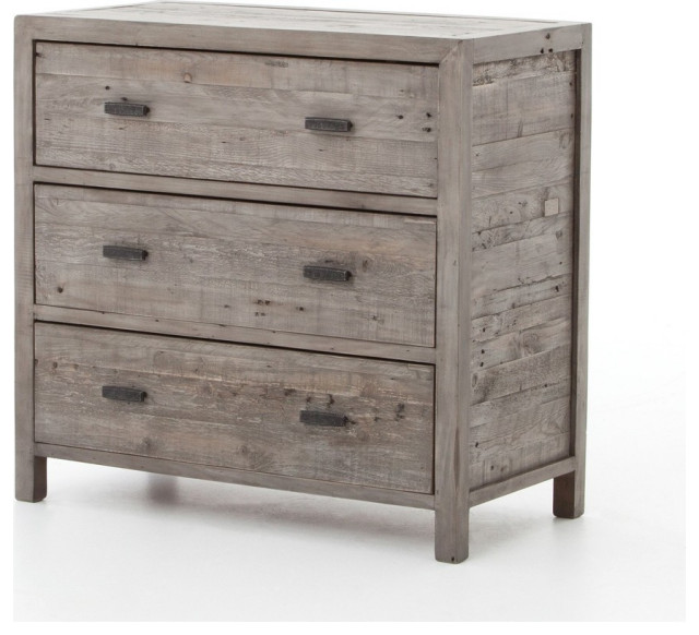 MAITE 3 DRAWERS CHEST Rustic Accent Chests And