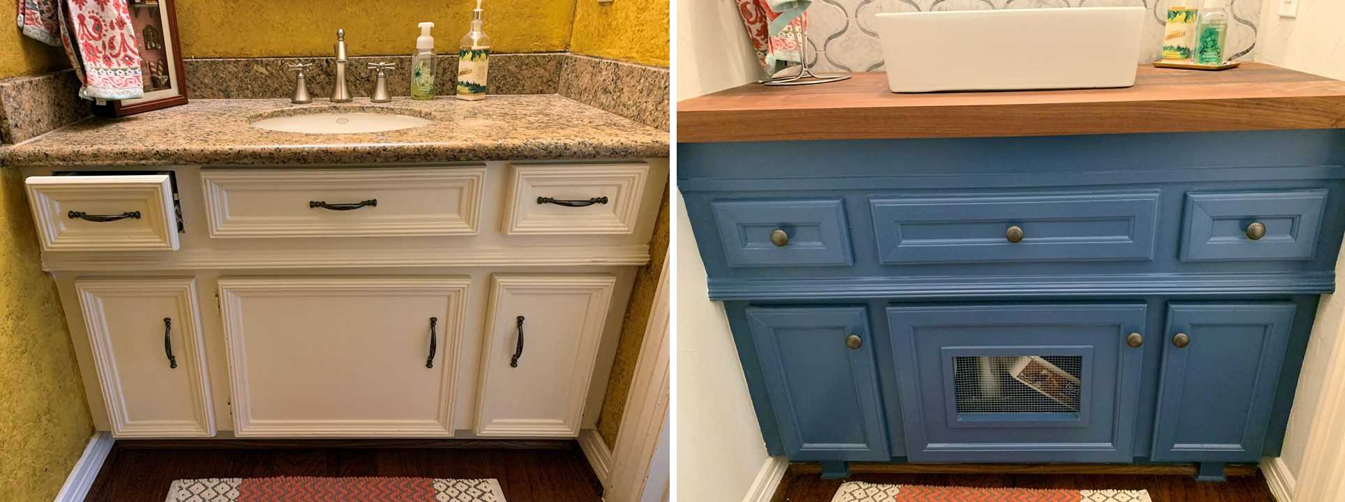 Before and After remodel