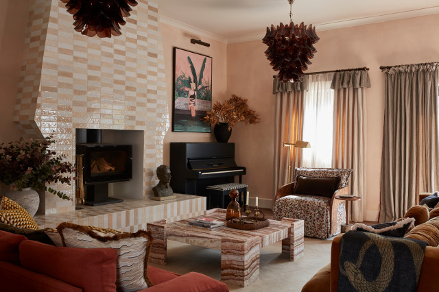 REDMERE HALL transitional-living-room