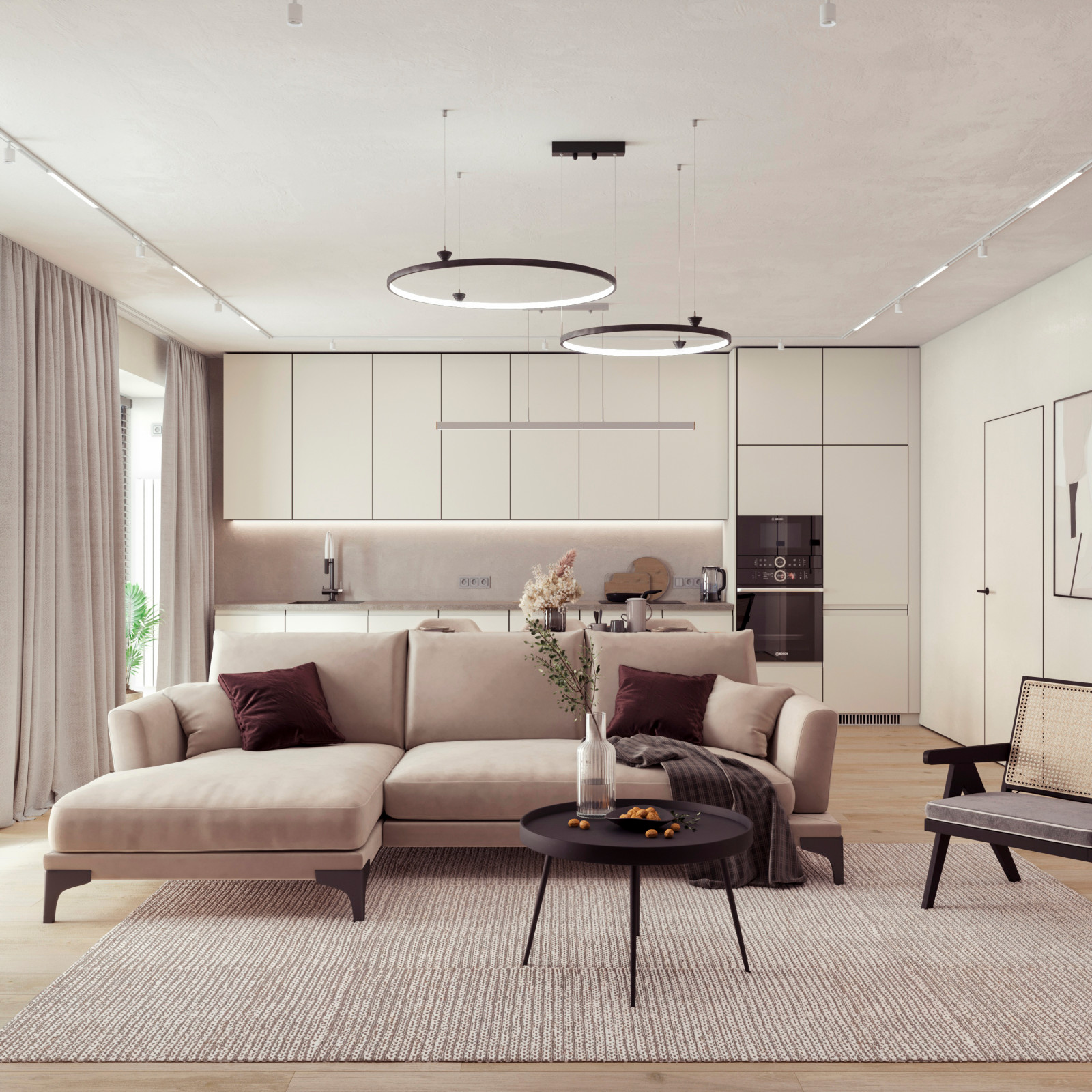 Дизайн-проект загородного дома, 84 м2