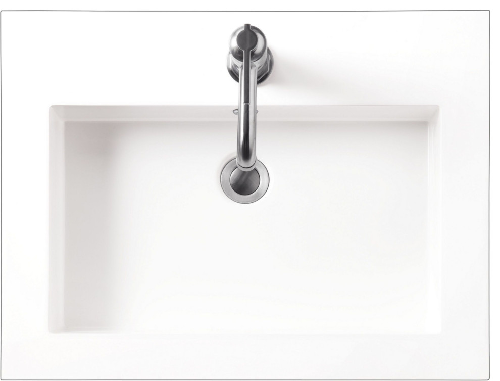 James Martin Vanities CSPS2418 24" Stone Composite Vanity Top Vanity Tops And Side Splashes