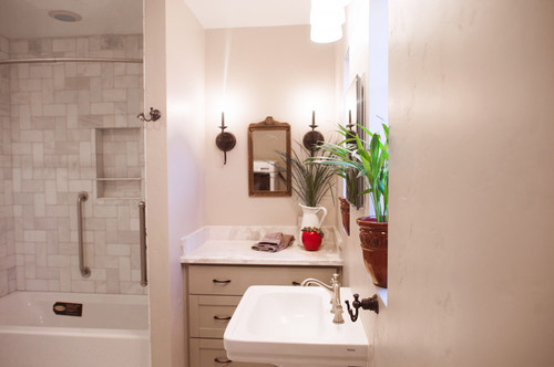 Inspiration for a transitional home design remodel in Phoenix