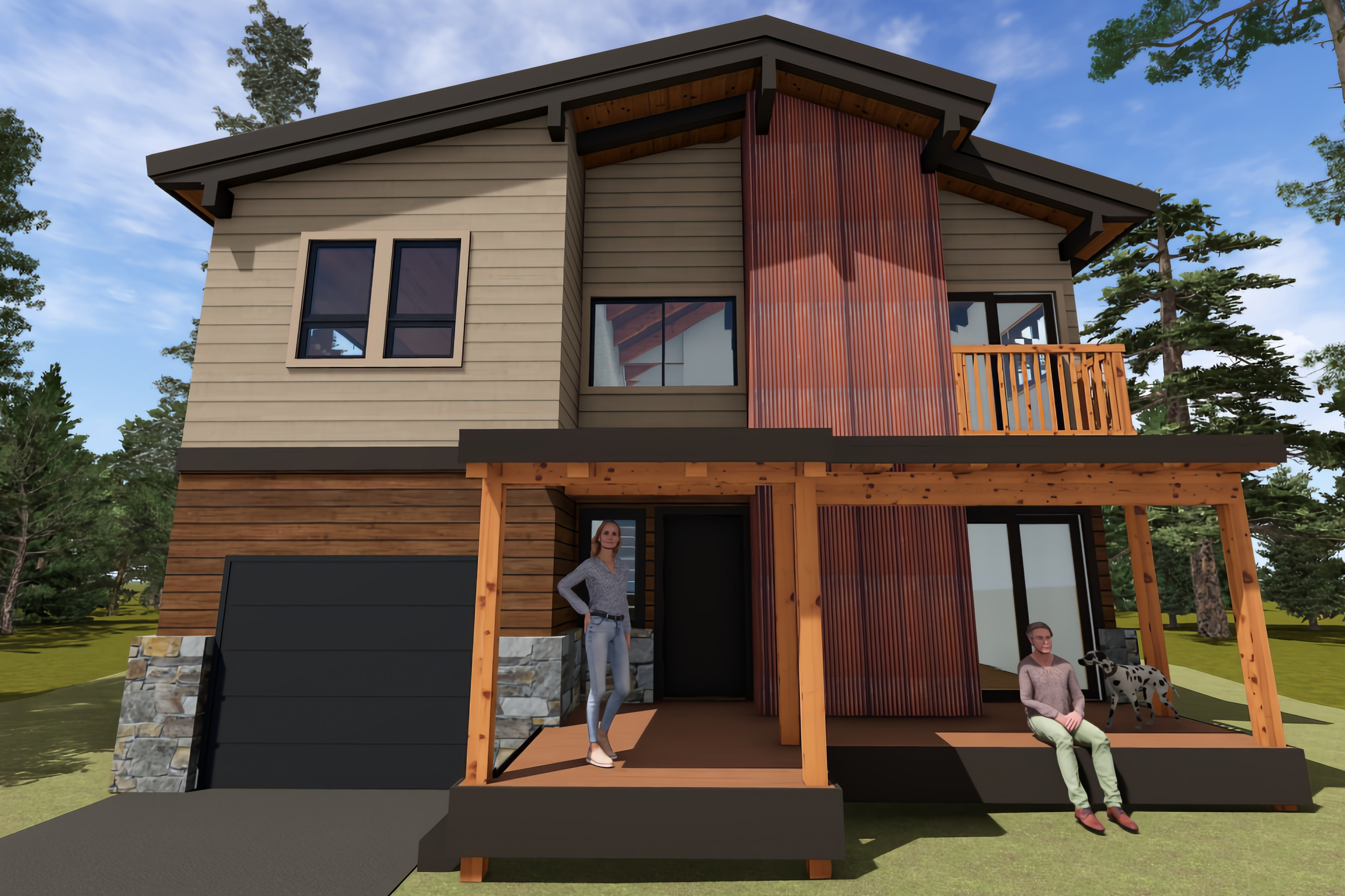 Exterior material rendering option 5