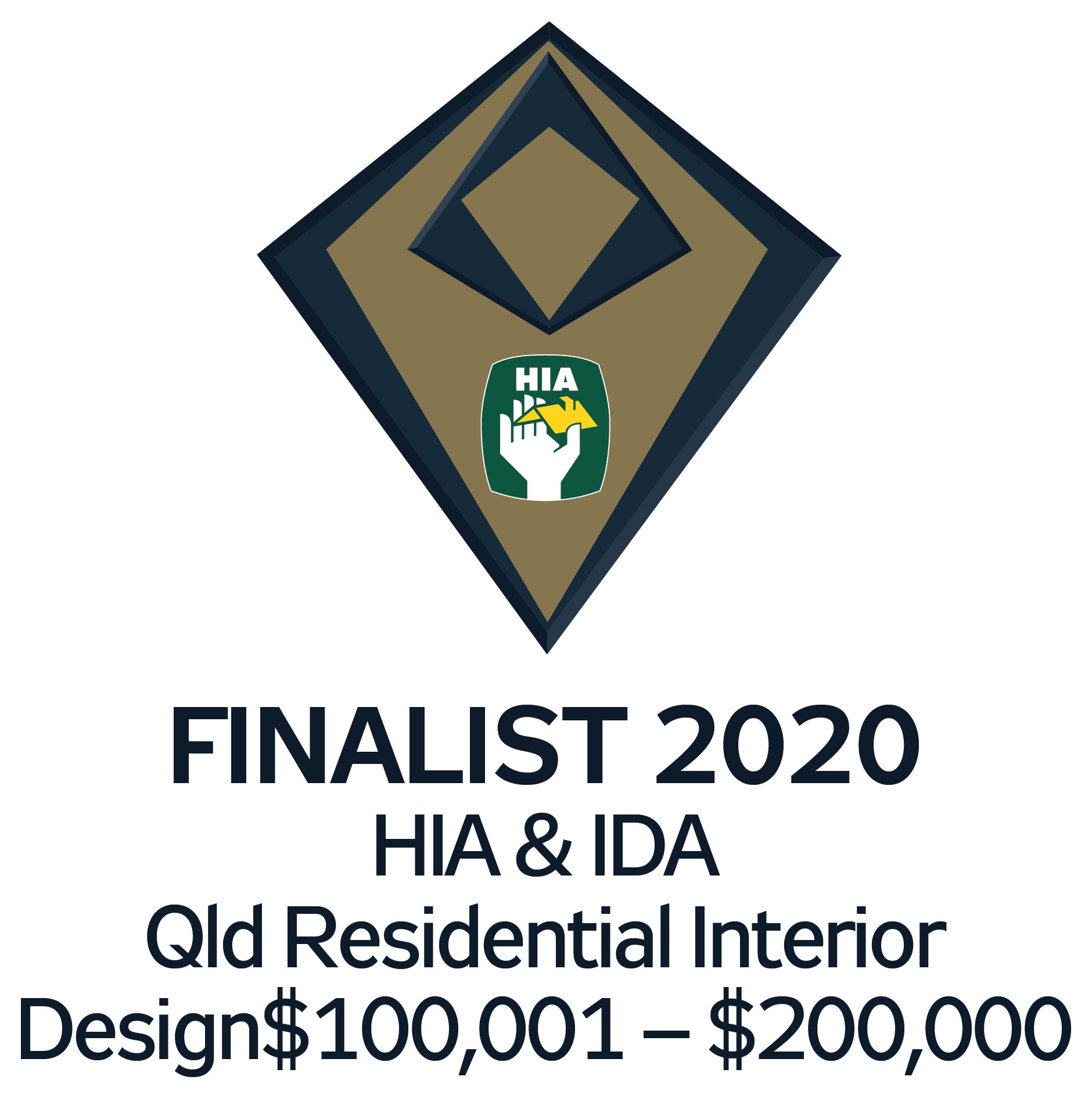 2020 HIA + DIA Qld Residential Interior Design $100,000 - $200,000 - FINALIST