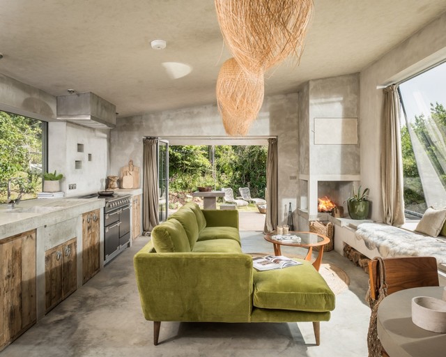 The Hide rustic-living-room