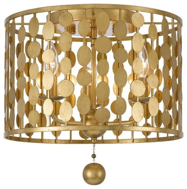 Crystorama Lighting 544 Ga Semi Flush Mount Light In Antique Gold Crystorama Lighting 544 Ga Semi Flush Mount Light In Antique Gold