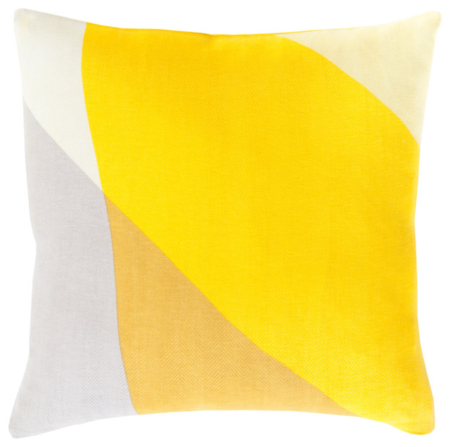 bright yellow outdoor pillows