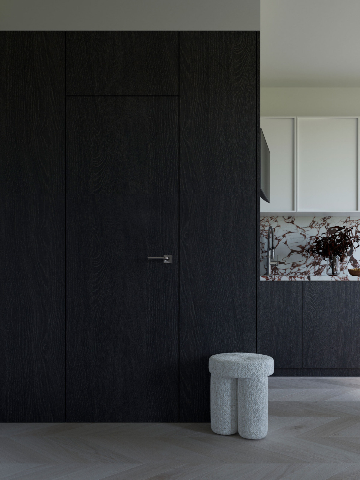 ЧЕРНО-БЕЛАЯ КВАРТИРА ДЛЯ ДЕВУШКИ