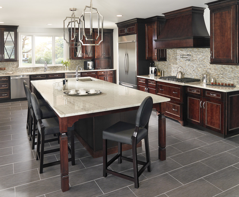 Inspiration for a contemporary kitchen in Orange County.