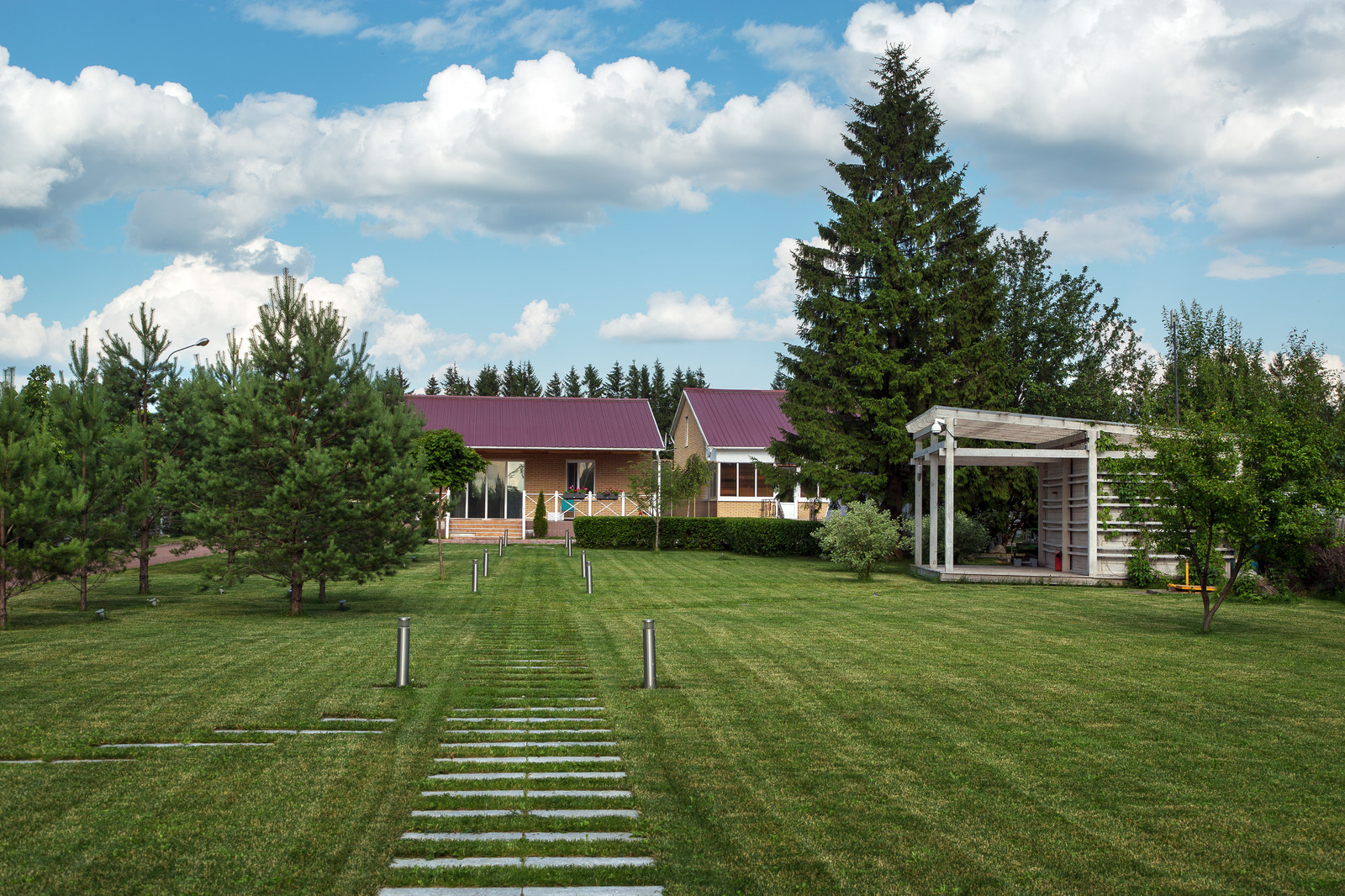 Благоустройство загородного участка Ландшафтный дизайн