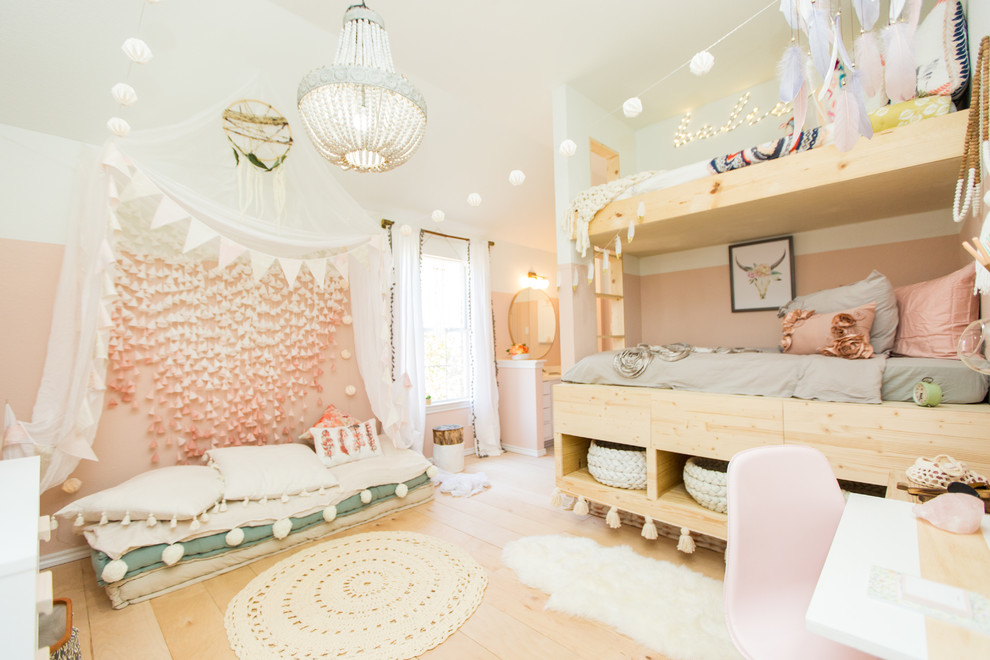 This is an example of a scandi kids' bedroom in Dallas.