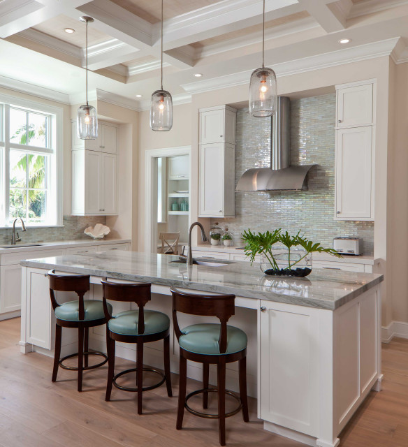 White Shaker Kitchen transitional-kitchen