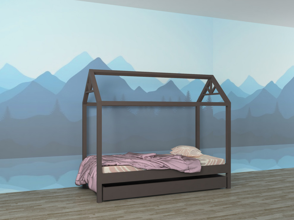 Разработка линейки детских кроватей-домиков в стиле "Шале"