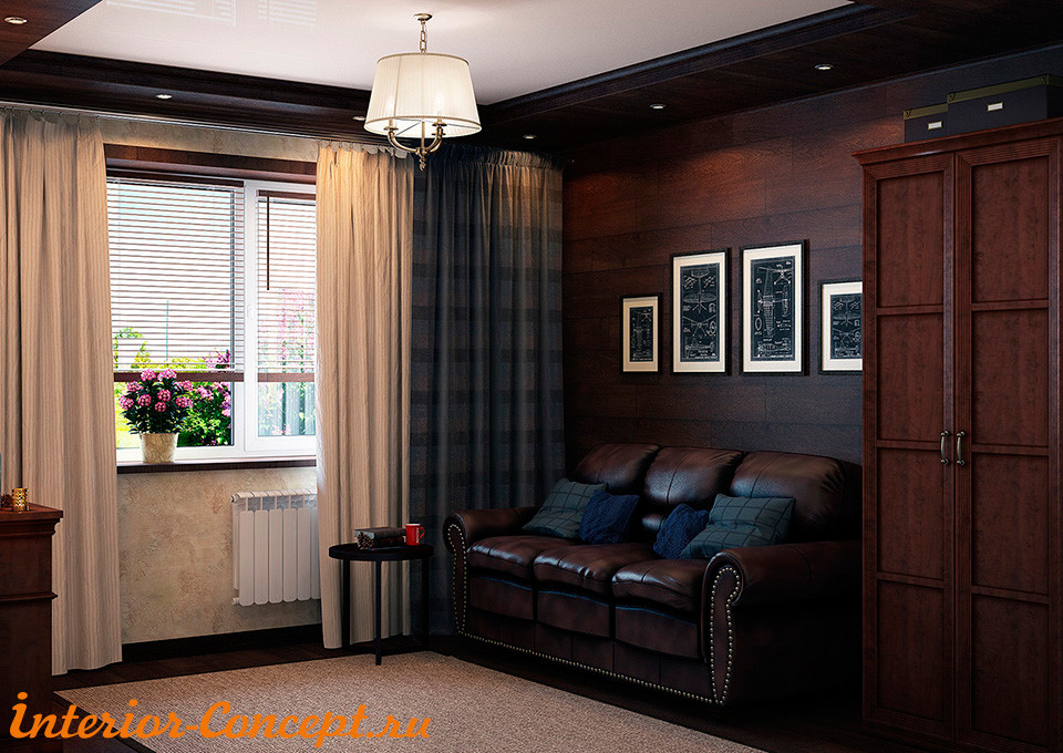 Комната отдыха в стиле Шале