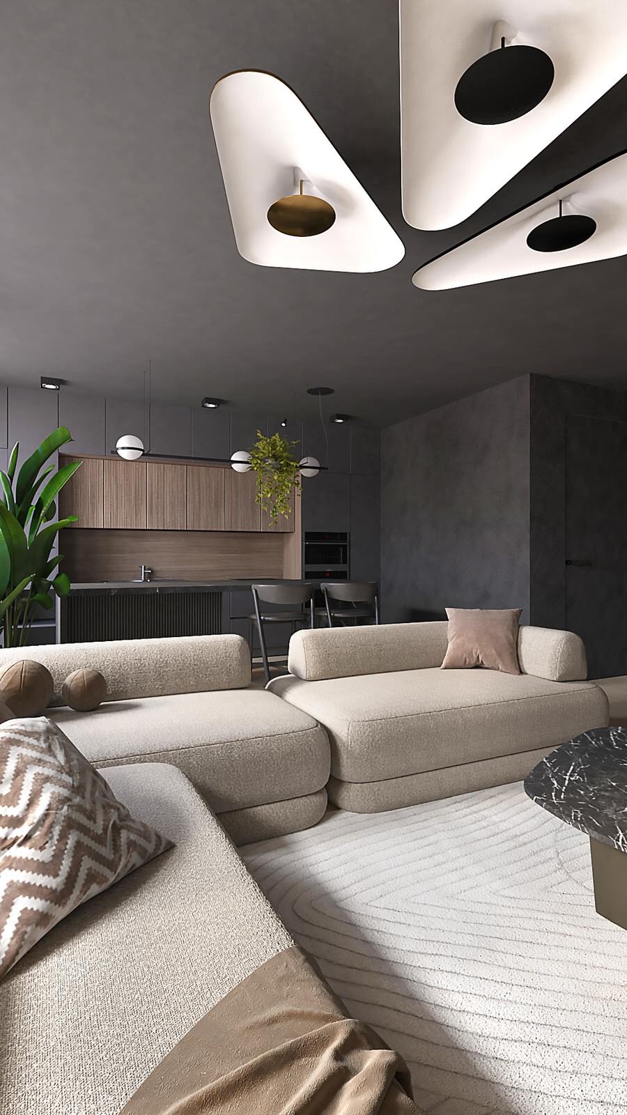 проект кухни-гостинной