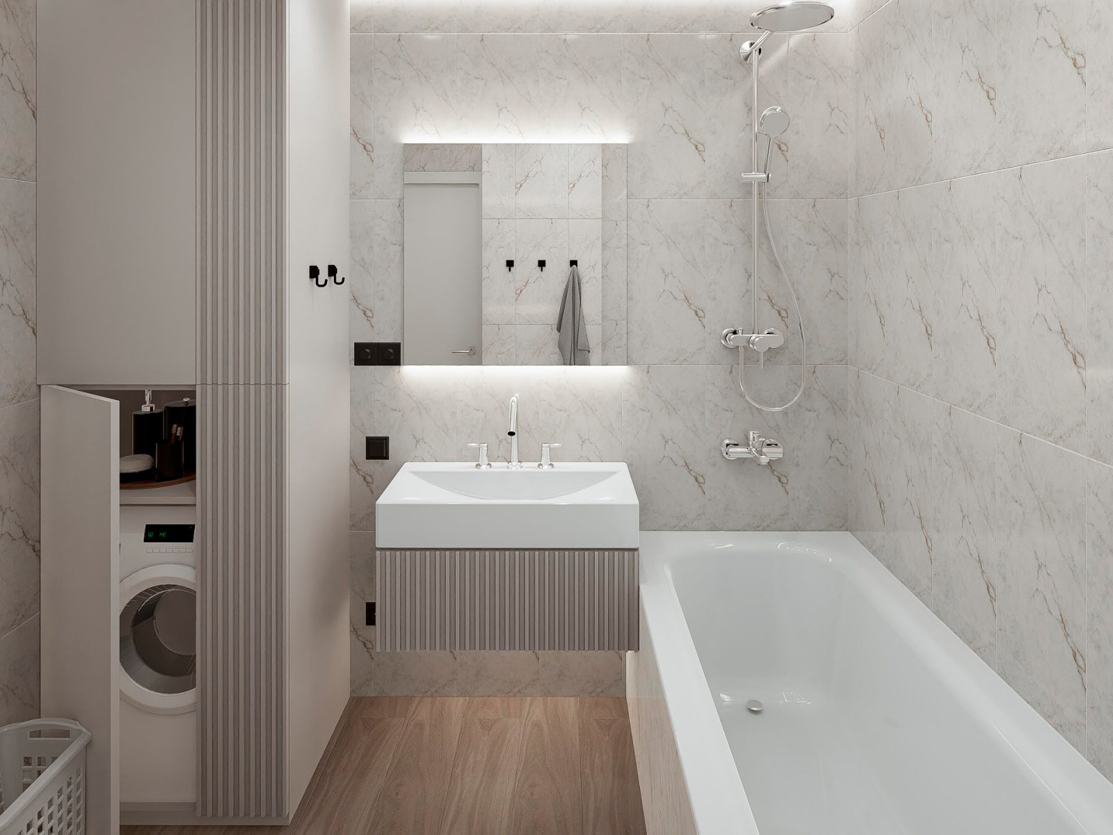 Дизайн-проект двухкомнатной квартиры 69 м2