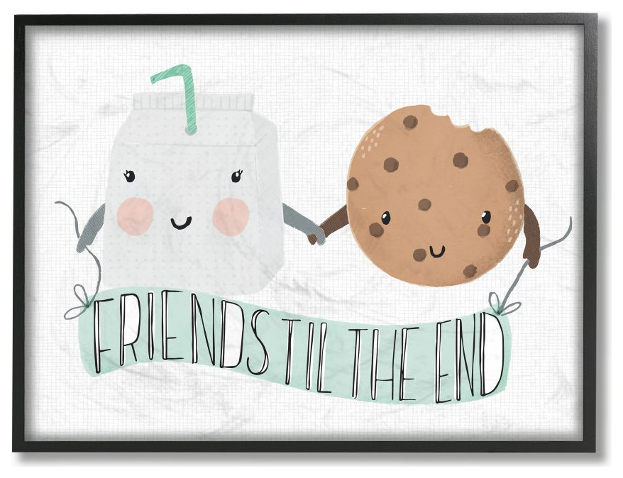 Friends Til The End Cookies And Milk Design, 16"x20"