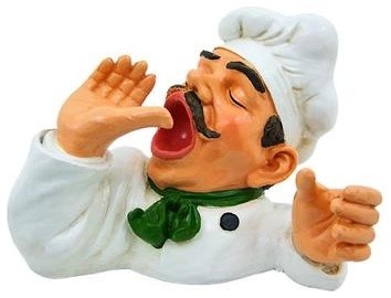 Chef Wine Bottle Holder Statue Robotena Chef Wine Bottle Holder Image Collections