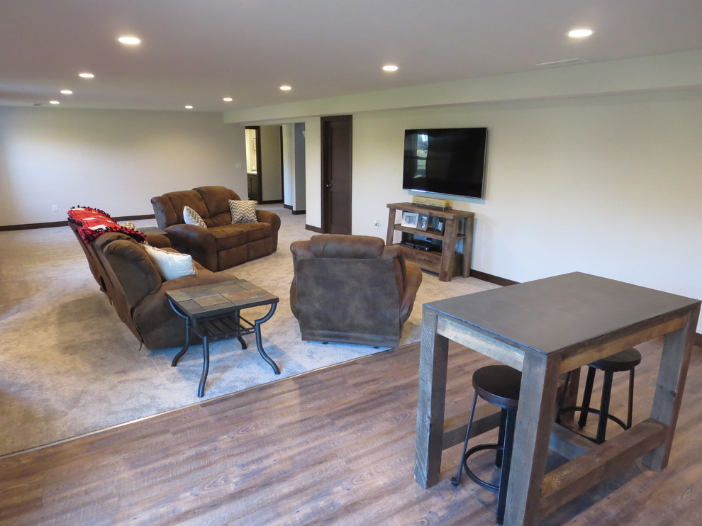 Basement - rustic basement idea