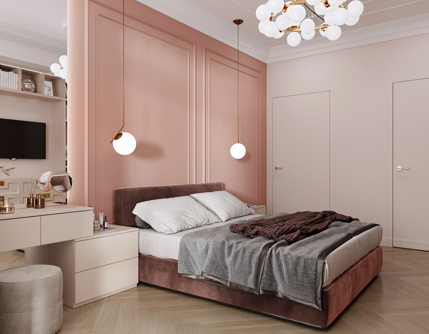 Квартира в ЖК “Leningrad”, который был выполнен для молодой пары.