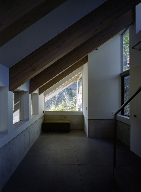 学園前の家 contemporain-facade