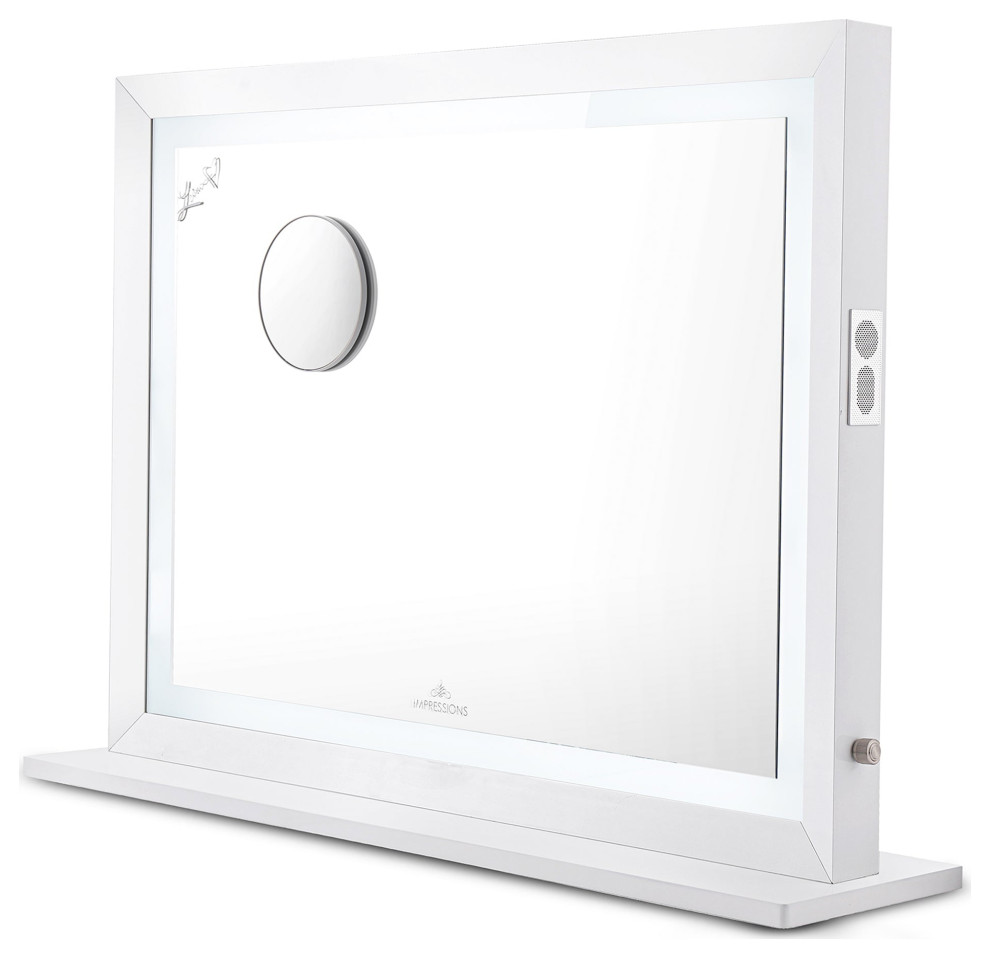 Liane V. Pro Vanity Mirror with Bluetooth Speakers Modern Makeup Mirrors by Impressions
