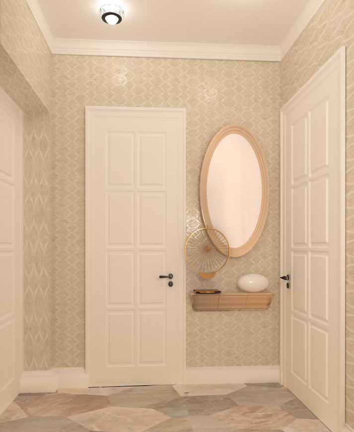 Компактная однокомнатная квартира для женщины.