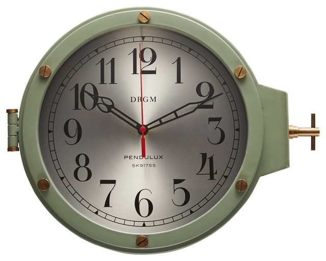 UBoat Wall Clock Transitional Wall Clocks by Trovati Studio Houzz