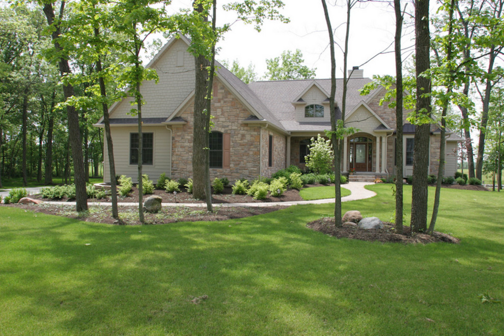 Front Yard Landscaping Landscape Indianapolis by Clean Cut Lawn