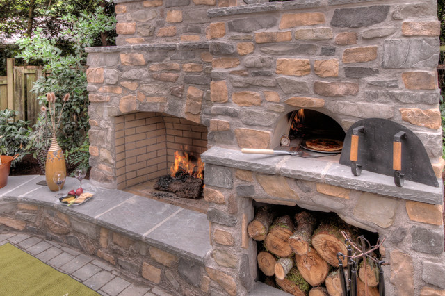 Outdoor Fireplace With Pizza Oven Traditional Portland By Paradise Red Landscaping Exterior Design Houzz Nz - Outdoor Cooking Fireplace Plans Outdoor Fireplace With Pizza Oven Traditional Portland By Paradise Red Landscaping Exterior Design Houzz Nz - Outdoor Cooking Fireplace Plans