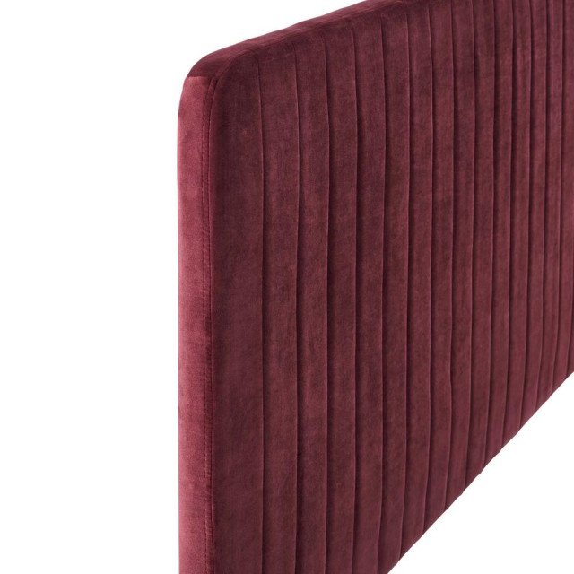 Milenna Channel Tufted Performance Velvet Full/Queen Headboard ...