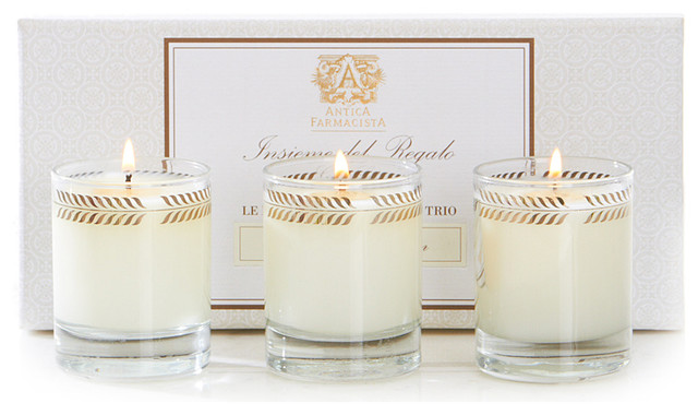 Vanilla, Bourbon & Mandarin Three Votive Candle Gift Set 3 oz.