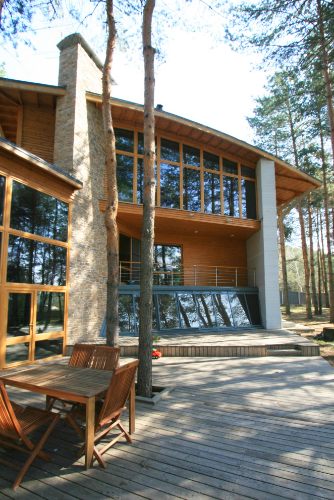 Частный дом по индивидуальному проекту на Рублёво-Успенском шоссе. Подмосковье