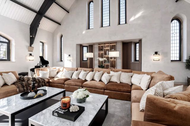 Luxury Holiday Home Interior Design &ndash; North West midcentury-living-room