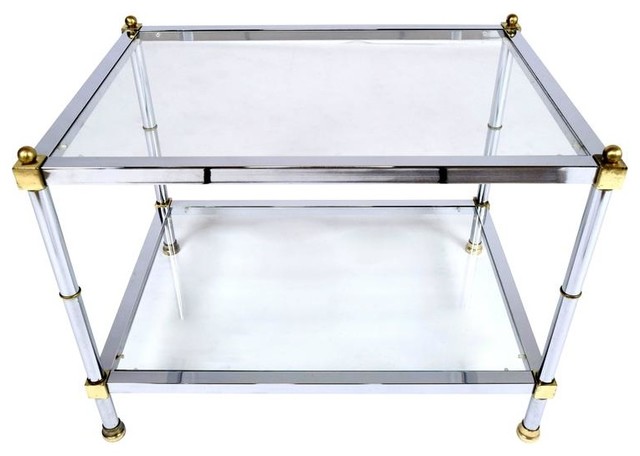 Consigned Vintage Mid Century Modern, Modern Chrome Coffee Tables