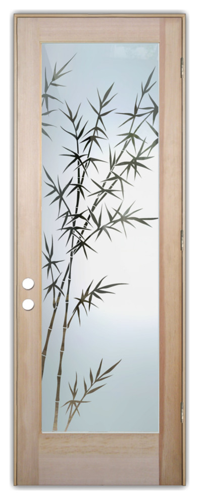 Front Door - Bamboo Forest - Douglas Fir (stain grade) - 36" x 84" - Knob on...