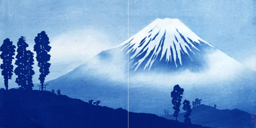 Tile Mural Japan is Mount Fuji landscahts Backsplash 6" Ceramic Glossy