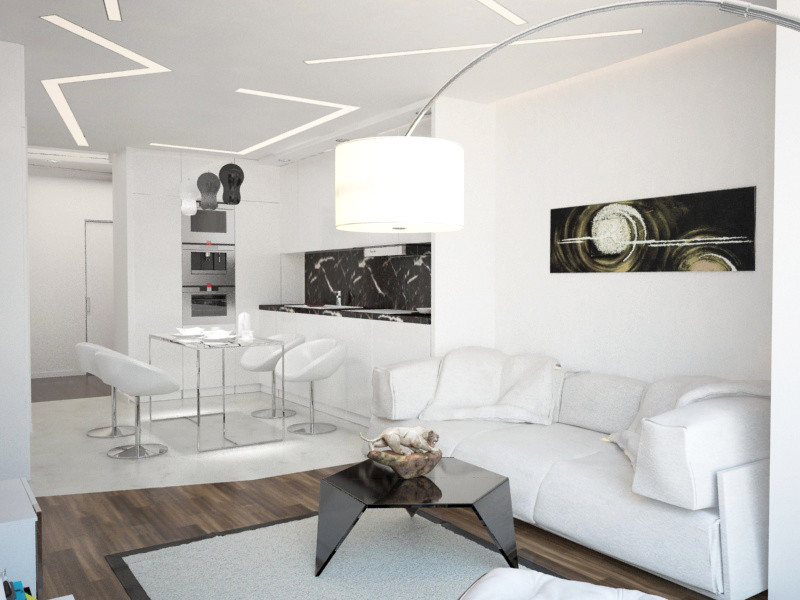 Чёрно белый минимализм