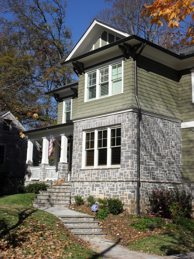 Inspiration for a craftsman exterior home remodel in Atlanta