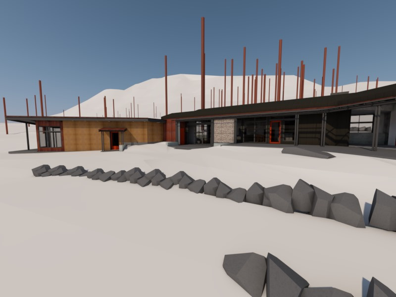 The Hideout courtyard