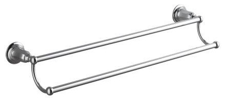 KOHLER K-13503-CP Kelston 24" Double Towel Bar in Polished Chrome