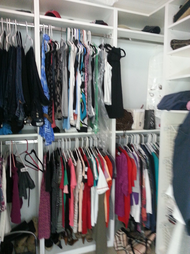 Transitional closet photo in Orange County