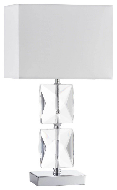 Dainolite C96T 19" Tall Buffet Table Lamp - Polished Chrome