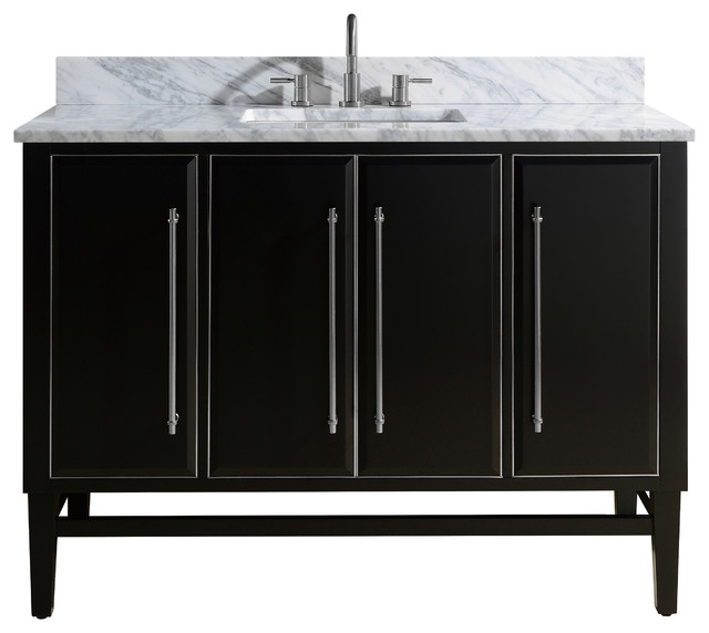 Mason 49 Vanity Combo Black Transitional Bathroom Vanities