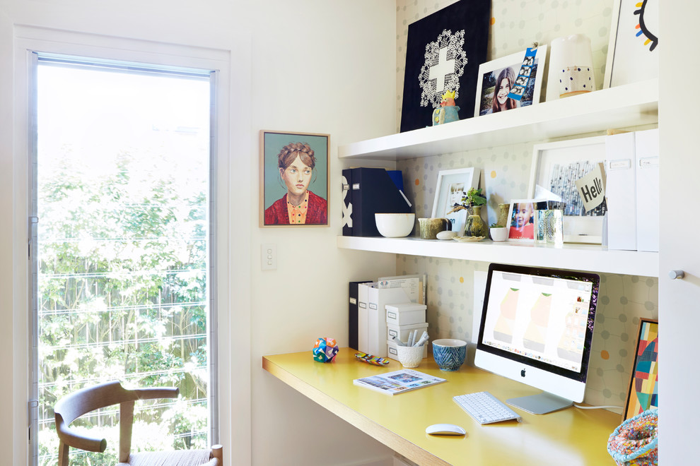 Eclectic home office in Sydney.