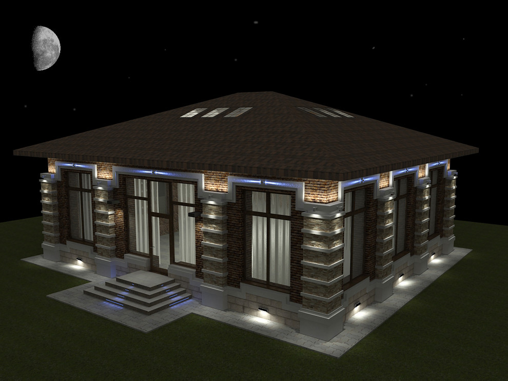 Освещение загородного комплекса