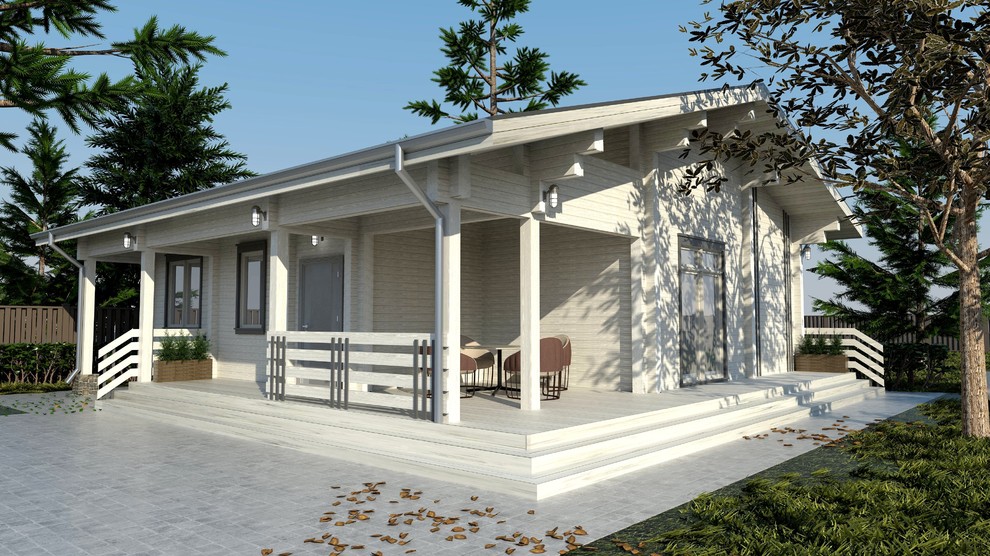 Дом из профилированного бруса 180х142.