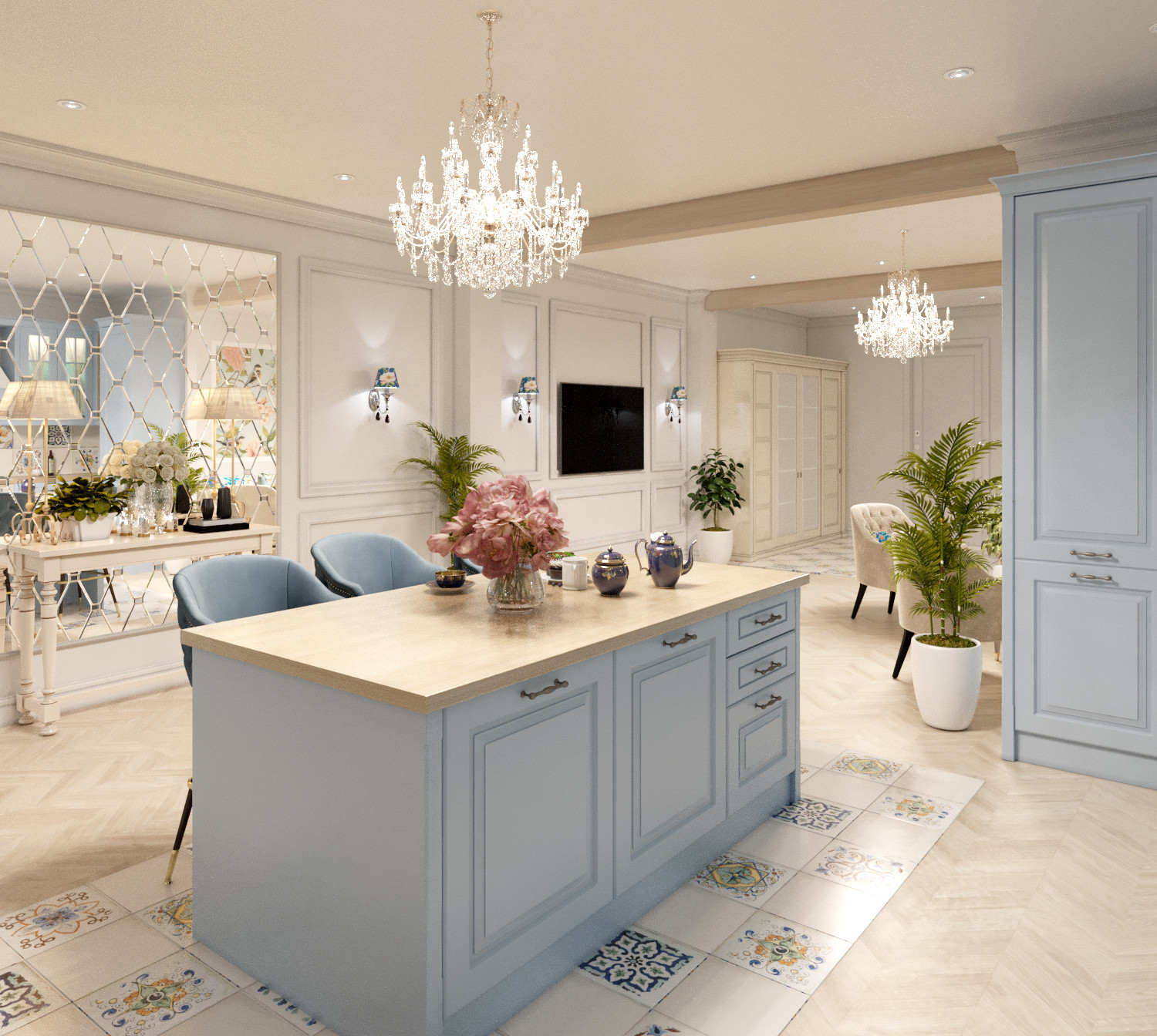 Interior Design in provice style