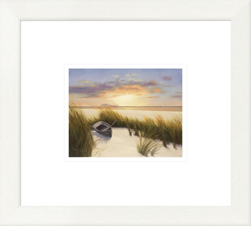 "Beach Hideaway" Framed Digital Print by Diane Romanello, 16x14", 15" x